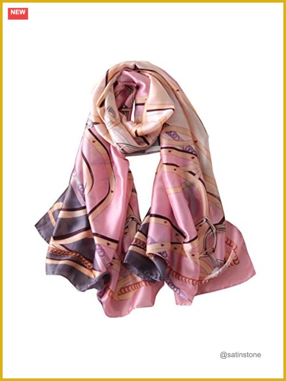 100% Mulberry Silk Scarf Long Lightweight Shawl Wrap Women
